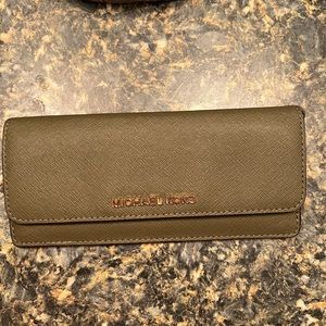 MK olive green wallet